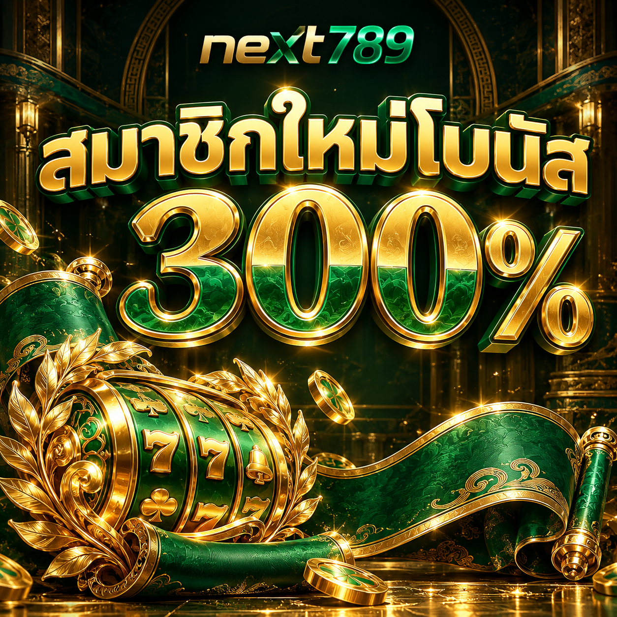 โปรโมชั่น next789 สมาชิกใหม่โบนัส 300%